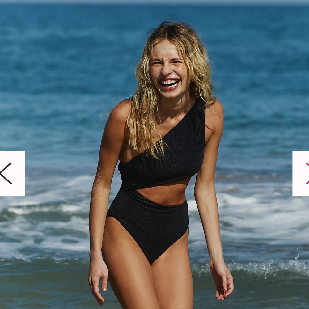 Beach Riot Black Cutout One Piece Swimsuit